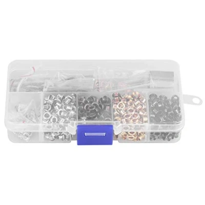 Image of Grommet Kit Setting Tool Metal Eyelets 3mm x 420pcs for Shoe Clothes Leather Crafts DIY Projects