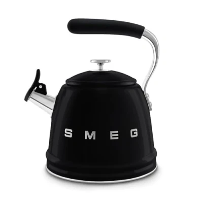 Image of Smeg WKF01BL Whistling Kettle Black