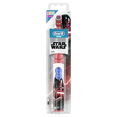 Image of Oral B Kids Electric Toothbrush, Christmas Gifts For Kids, 1 Toothbrush Head, Battery Powered, Extra Soft Bristles Gentle Cleaning, Ages 3+