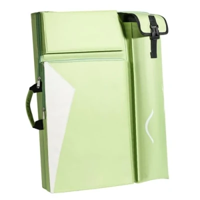Image of A2 Art Portfolio Case Artist Drawing Board Bag Waterproof Carrying Sketch Pad Storage Artwork Carry Folder Backpack Painting Tote Shoulder