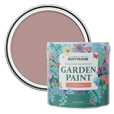 Image of Rust Oleum Pink Mould Resistant Garden Paint in Satin Finish Heartfelt 2.5L