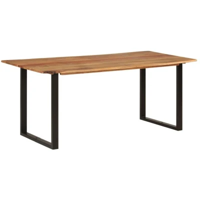 Image of vidaXL Dining Table 180x90x76 cm Solid Acacia Wood