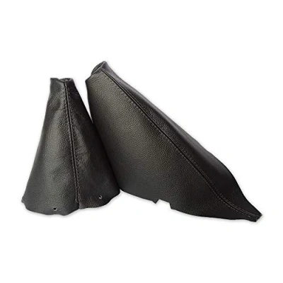 Image of Gear Handbrake Gaiter Compatible with Mini Cooper S One R50 R53 01 06 Leather
