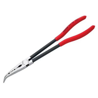 Image of Knipex Long Reach Bent Needle Nose Pliers 280mm KPX2881280