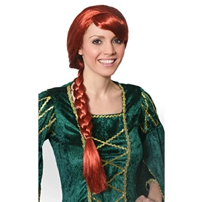 Image of I Love Fancy Dress ILFD2061 Auburn Plait Wig Adults One Size Fits Most