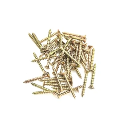 Image of 100 Pcs Wood Screws Double Countersunk General Purpose (3mm x 25mm)