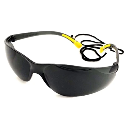 Image of Safety Glasses, Protective Eyewear, CE EN166 certified, Very light, Work Glasses with UV400 Anti Fog Scratch Lens, Tinted, No Slip Grips, Perfect Fit, Goggles Protection PTI