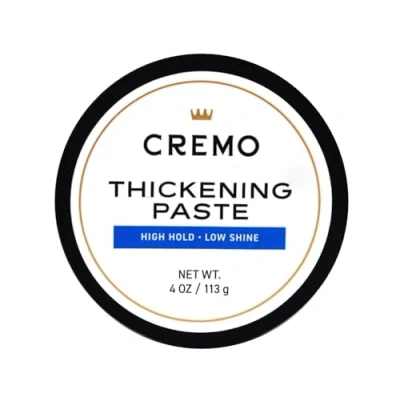 Image of CREMO Barber Grade Hair Styling Thickening Paste For Men High Hold &amp; Low Shine 113g