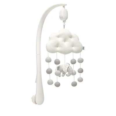 Image of Mamas &amp; Papas Welcome to The World Grey Elephant Musical Cot Mobile