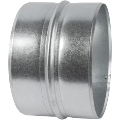 Image of Vent Systems 150 mm / 6&#039;&#039; Inch Galvanized Steel Duct Connector Round Ventilation Extension Metal Coupler Hose Coupling Galvanised Pipe Inline Air Extraction