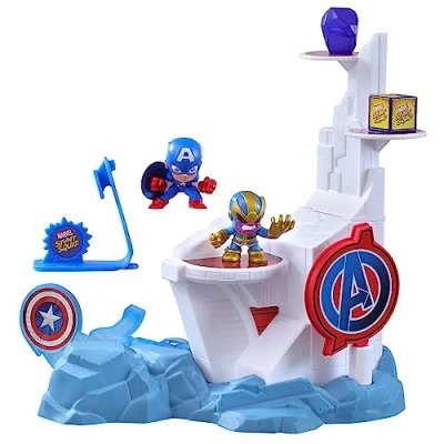 Image of Marvel CAP STUNT SQUAD MINI PLAYSET