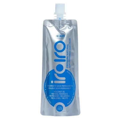 Image of IROIRO Premium Natural Semi Permanent Hair Color 40 BLUE (4oz)