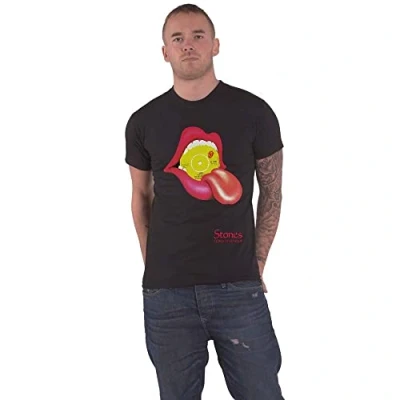 Image of Paradiso Clothing THE Rolling Stones Angie Goats HEAD SOUP Print Tshirt, Women&#039;s, Size: Medium, Black