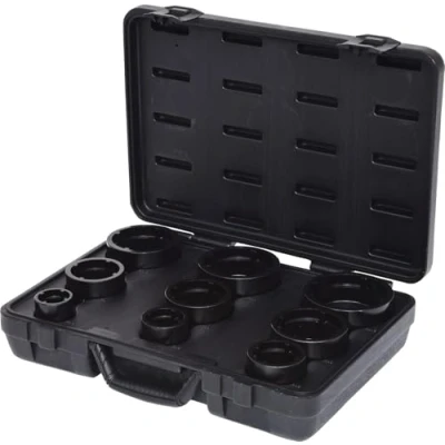 Image of KS Tools 450.5020 Socket set for KM groove nuts, studs internal, 9 pcs