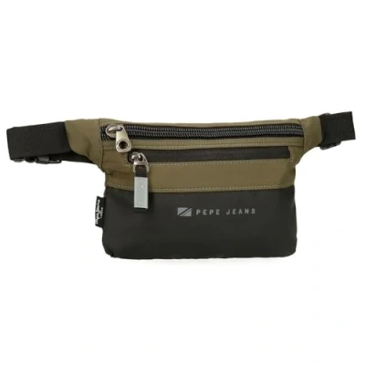 Image of Pepe Jeans Jarvis Handbag, Dark Green, Standard Size, Flat Belt Bag