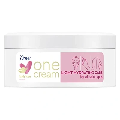 Image of Dove body Love Light Hydration Instant Absorption One Cream for face, hands &amp; dry skin 250 ML