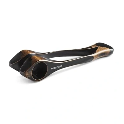 Image of Heritage Musical Spoons Boite a Bois Large Canadian Maplewood Handmade Folk Percussion Instrument Black