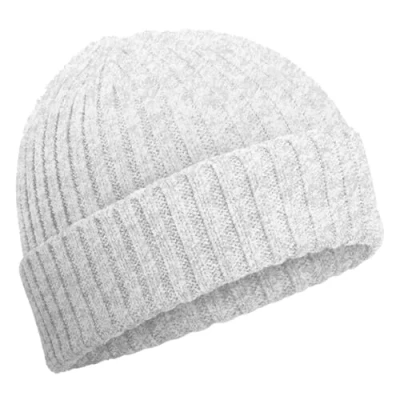 Image of Beechfield Organic Cotton Kids Beanie Cloud Grey One Size