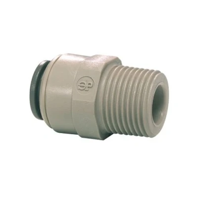 Image of JOHN GUEST 1/4&quot; OD X NPT MALE STR ADAPTOR NPTF Thread (Push in Fittings, Imperial) PACK SIZE: 1x5