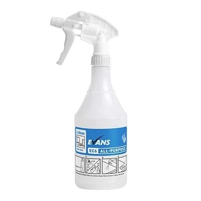 Image of Evans Empty Trigger Spray Bottle 750ml, for use with EC6 All purpose Hard Surface Cleaner