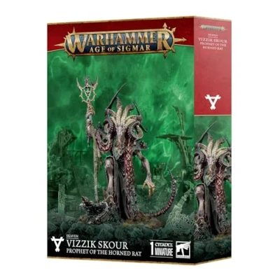 Image of Games Workshop Warhammer Age of Sigmar Skaven: Vizzik Skour Prophet The Horned Rat