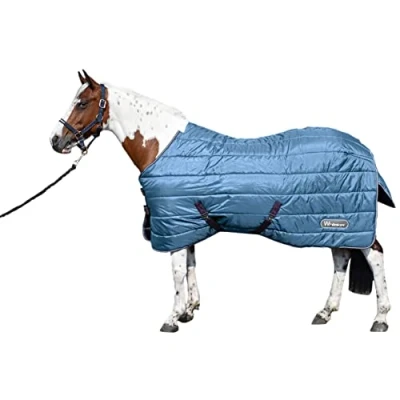 Image of Whitaker Quilted Lupin stable rug 200g Blue 5&#039;9