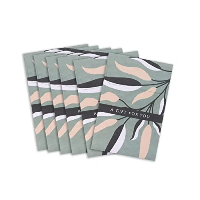 Image of UK Greetings Multipack of 6 Money Wallets for Him/Her/Friend Botanical Design