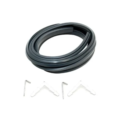 Image of Universal 3 Sided Cooker Oven Rubber Door Seal + Clips.