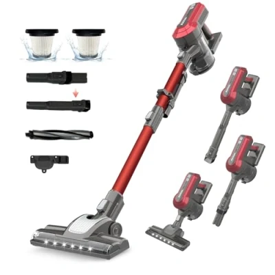 Image of Akitas V10 30v 450W 45kpa 60min Cordless Vacuum Cleaner Upright Handheld Stick Lightweight Brushless Digital Control (BLDC) Motor Rechargeable Lithium Battery Good For Carpet, Pet Hair