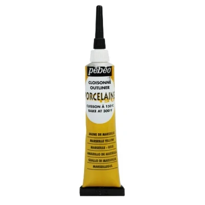 Image of Pebeo 6 Piece 20ml Porcelaine 150 China Paint Cloisonne Marseille Yellow,Marseille Yellow