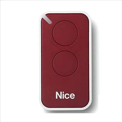 Image of Nice Era Inti Original 2 Button 433.92 MHz Rolling Code Remote Control for Doors to Replace Very VR ONE, ON1, ON2, FLOR, FLO2R S and FLO1R Controls