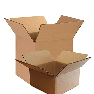 Image of Strong Medium Sized Double Wall Cardboard Brown Packing Boxes (20 x 14x10x12&quot; / 356x254x305mm)