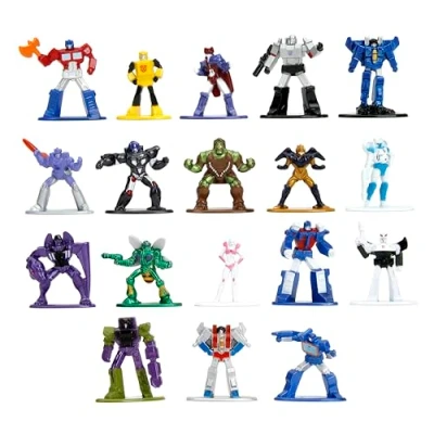 Image of Transformers 1.65&quot; 18 Pack Wave 3 Die Cast Figures Nano Metalfigs, Toys for Kids and Adults