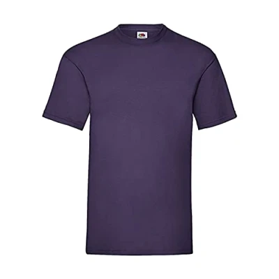 Image of Fruit of the Loom Men&#039;s T Shirt, Purple, XL