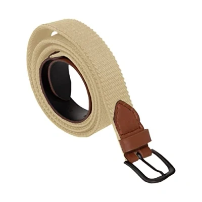 Image of 989Zé ENZO Mens canvas stretch Elasticated Belt for All waist Sizes EZ BELTS 07 STONE 36