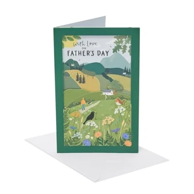 Image of UK Greetings Father&#039;s Day Card for Him 3D Landscape Design
