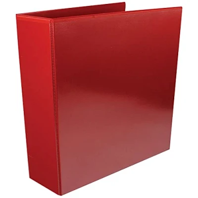 Image of White Box 65 mm Presentation 4D Ring Binder Red [Pack of 10]