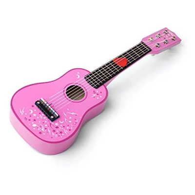 Image of Tidlo Wooden Guitar (Pink)