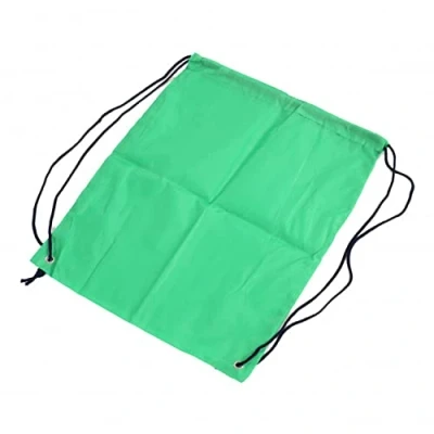 Image of Oypla Oxford Cloth Sports School PE Bottle Green Laundry Drawstring Bag