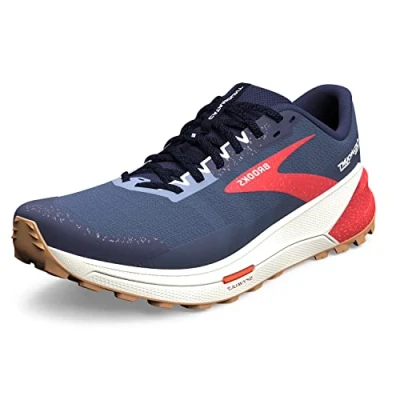 Image of BROOKS Women&#039;s Catamount 2 Sneaker, Navy/Bittersweet/Peacoat, 6 UK