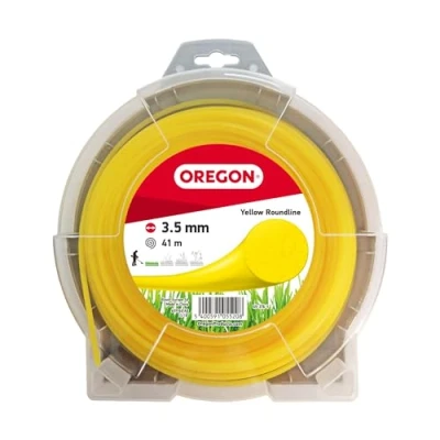 Image of Oregon 69 376 Y Yellow Round Strimmer Line/Wire for Grass Trimmers and Brushcutters, 3.5 mm x 41 m