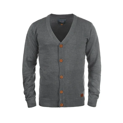 Image of Blend Bhlennard Cardigan, Men&#039;s, Size: Medium, Pewter mix