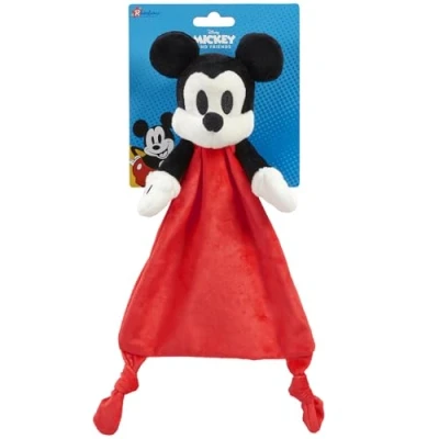 Image of Rainbow Designs Official Disney Baby Mickey Mouse &amp; Friends Super Soft Safe Comfort Blanket For Newborn Babies Toy