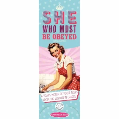 Image of She Who Must Be Obeyed Slim Calendar 2026