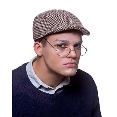 Image of Wicked Costumes Adult Old Man Faux Tweed Cap Fancy Dress Accessory