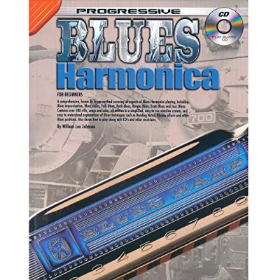 Image of Learn To Play Blues Style Harmonica Progressive Method Book &amp; CD H8