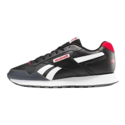 Image of Reebok Unisex Glide Sneaker, Black White Vector Red, 7.5 UK