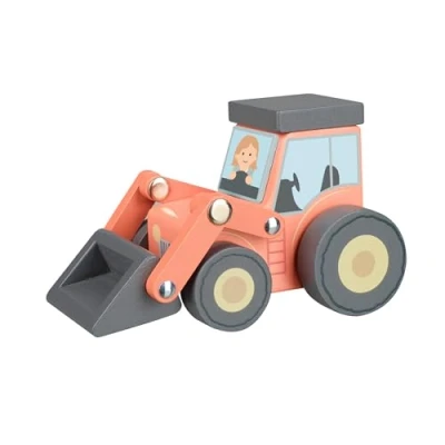 Image of Orange Tree Toys Farm Loader Tractor Wooden Toy