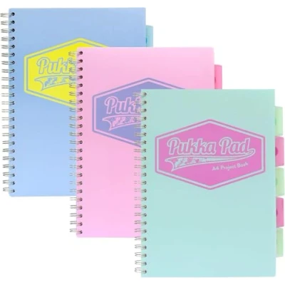 Image of Pukka Pad PP18630 Pastel Project Book, A4, Pack of 3