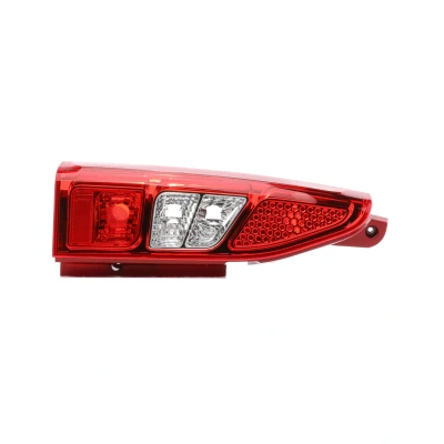 Image of 6350FH Rear light TYC 11 11380 01 2 Left red without bulb holder PEUGEOT: Partner II Van, Tepee, CITROËN: Berlingo II, Van